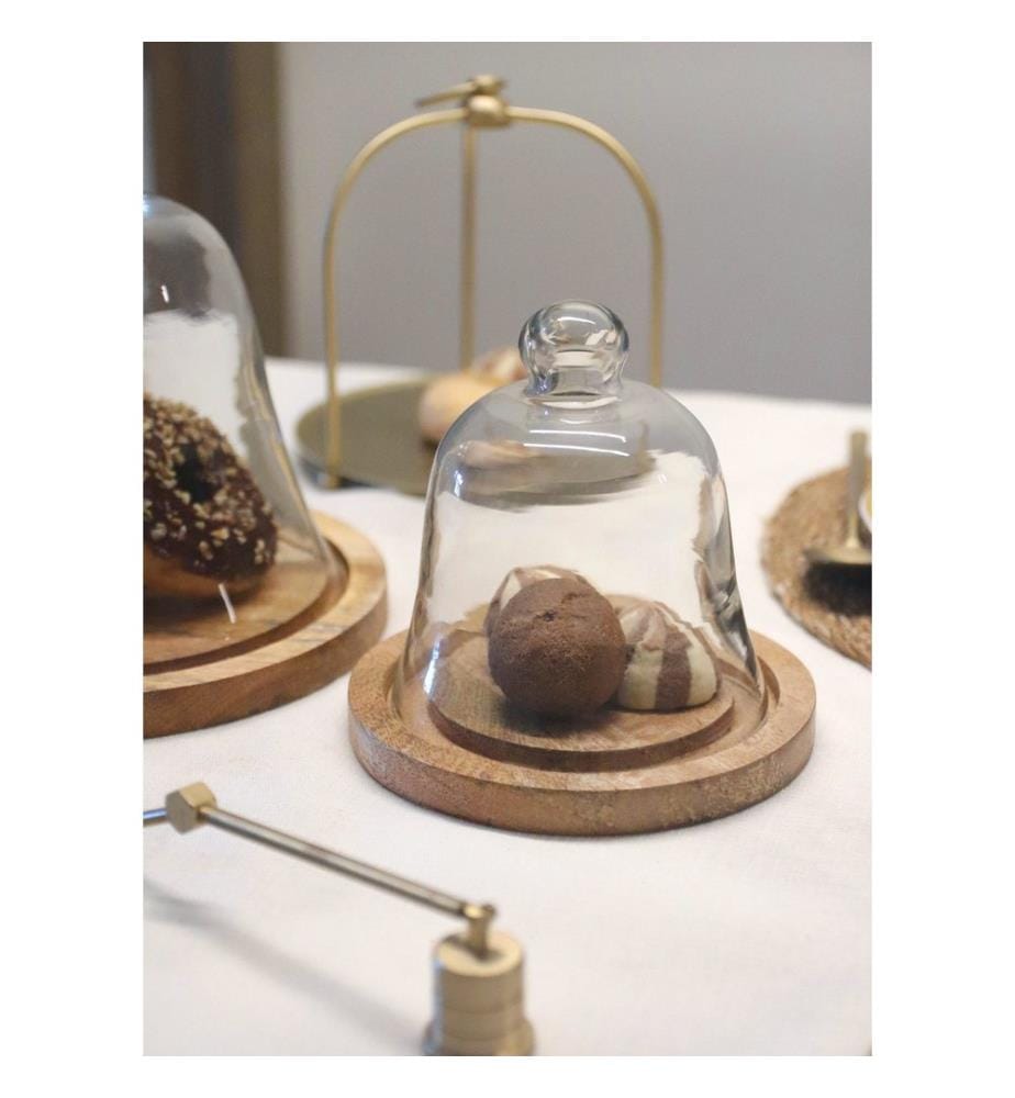 Assiette de service pour gâteaux, transparente, 100% VERRE