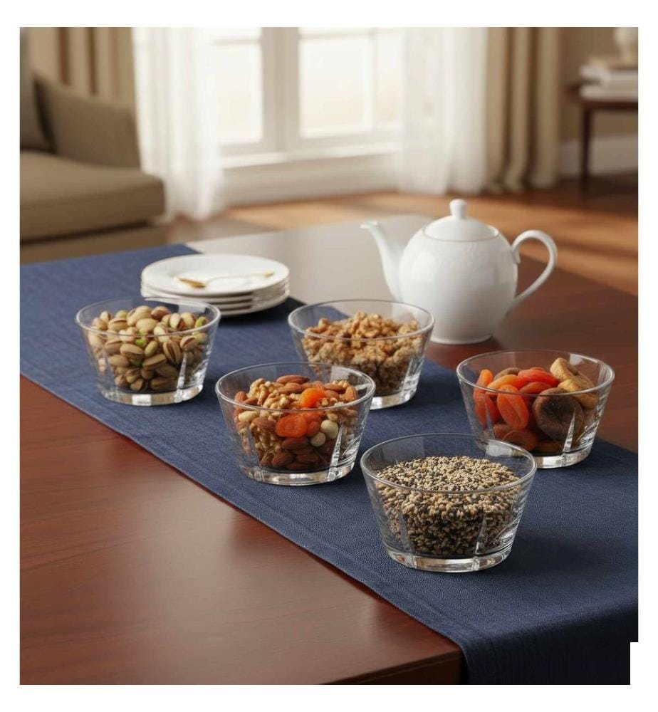 Set de bols en verre, 6 pièces, transparent, 100% VERRE