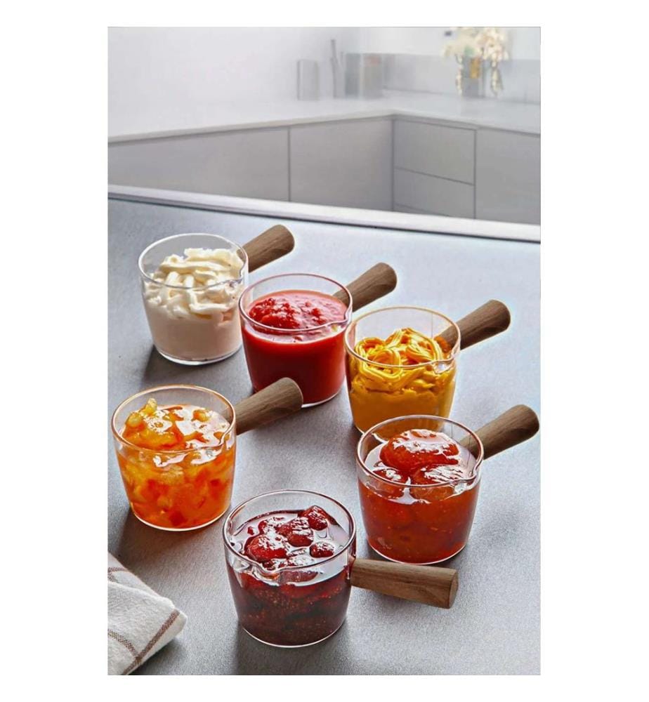 Set de bols à sauce, 6 pièces, marron, 100% PLASTIQUE