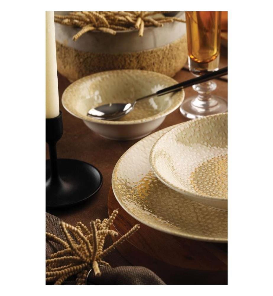 Service de table, 24 pièces, Multicolore, Porcelaine