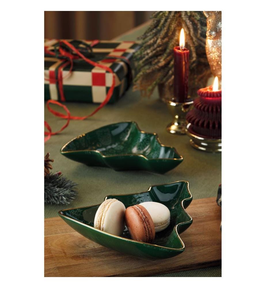 Ensemble de 2 bols à apéritif, 100 % porcelaine, vert