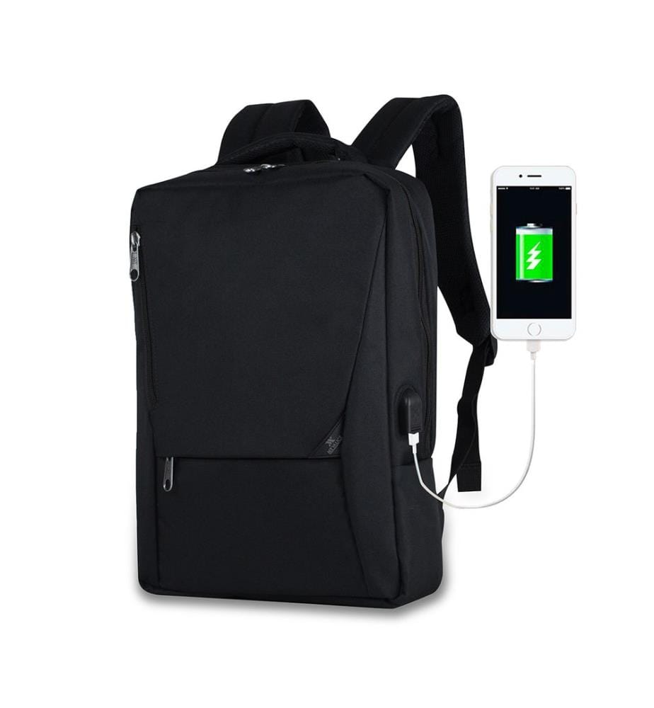 Sacoche pour ordinateur portable, tissu résistant à l'eau, noir