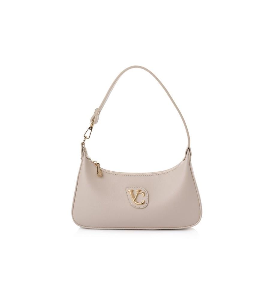 Sac bandoulière, 100 % cuir polyvinyle, blanc