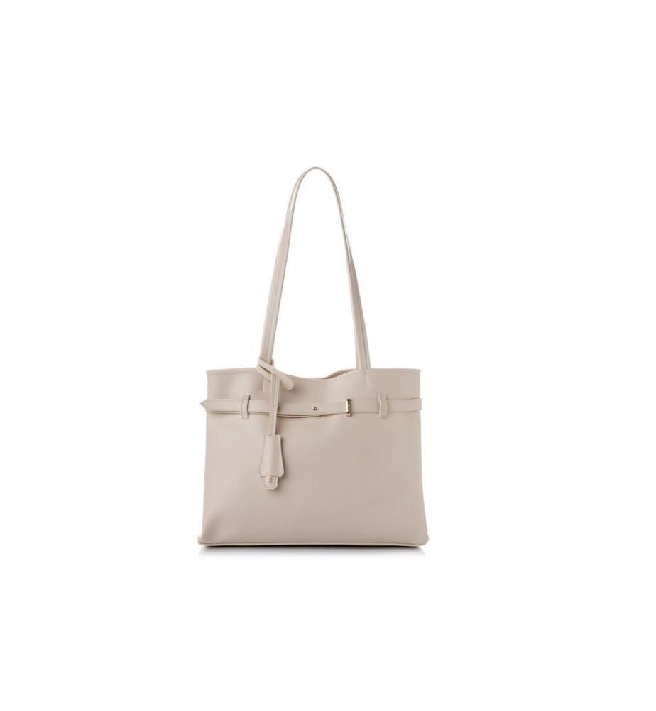 Sac bandoulière, 100 % cuir polyvinyle, blanc