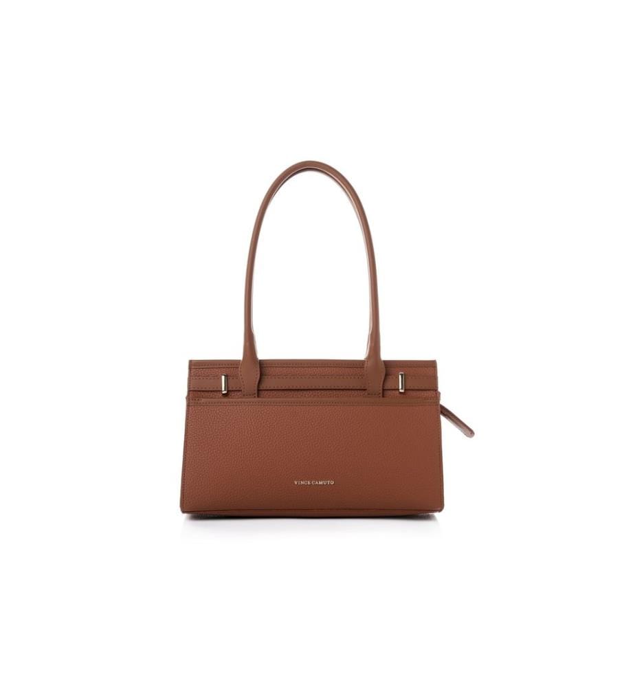 Sac bandoulière, 100 % cuir polyvinyle, beige