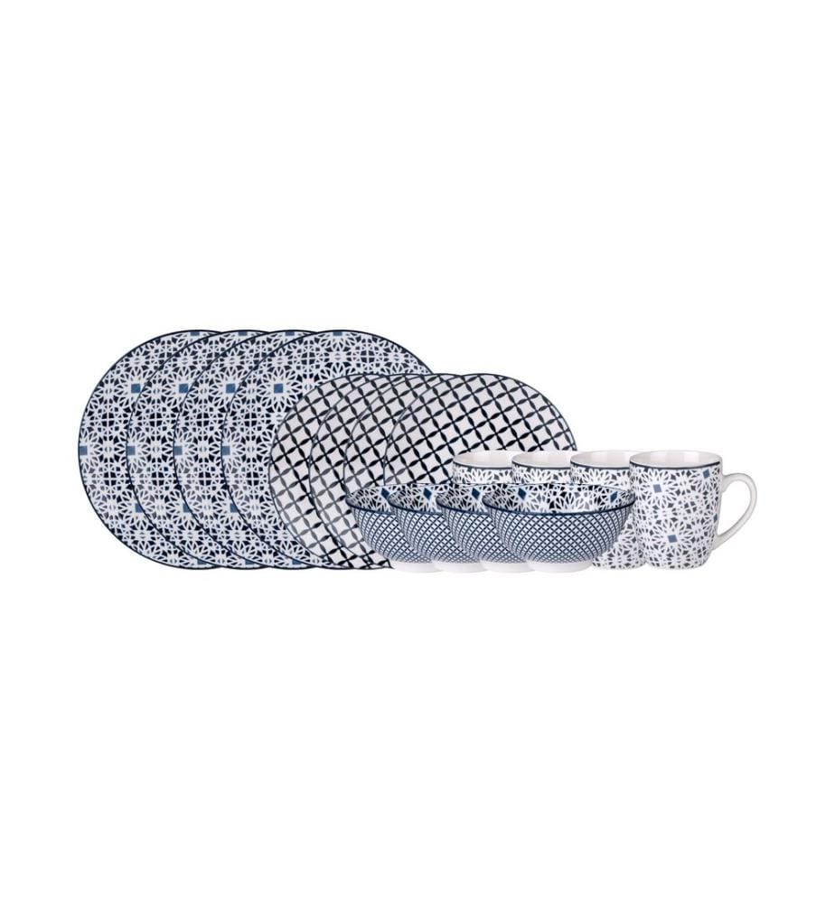 alpina Service de vaisselle avec motif 16 pièces
