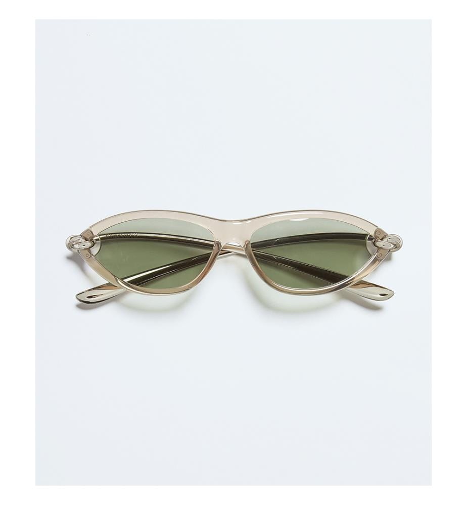 Lunettes de Soleil Cat Eye - Knot - Beige et Vert