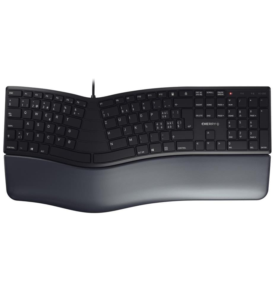 Cherry Clavier KC 4500 ERGO Disposition CH Noir