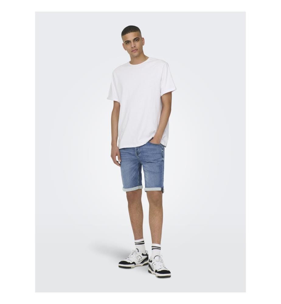 Short en denim - Bleu