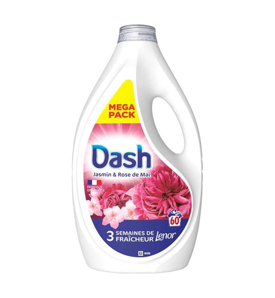 4 x Lessive Liquide Jasmin & Rose de Mai  2,7 L (60 Lavages)