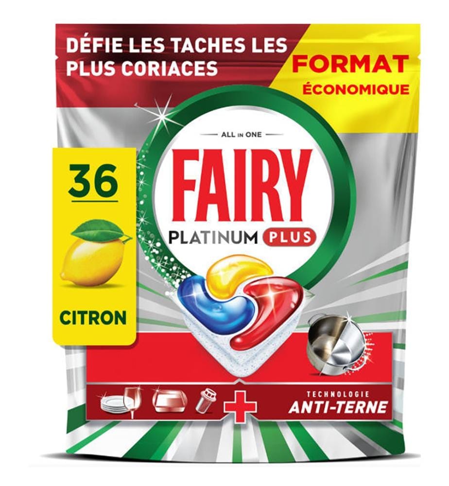 5 x Capsules Lave-Vaisselle Platinum Plus Citron