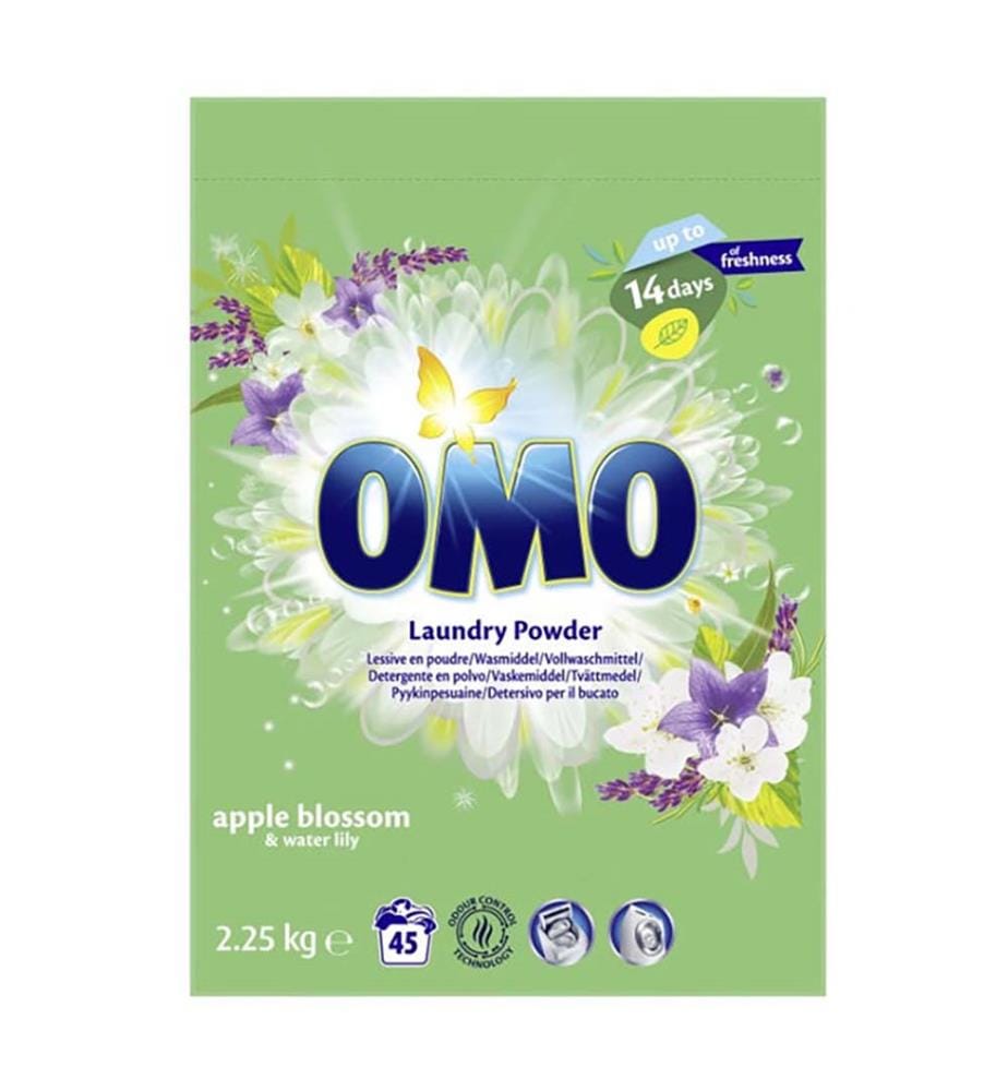 4 x Lessive Poudre Apple Blossom & Water Lily  2,25 kg (45 Lavages)