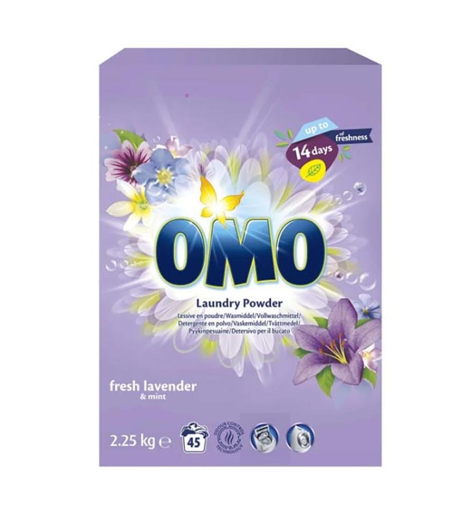 4 x Lessive Poudre Fresh Lavender & Mint  2,25 kg (45 Lavages)