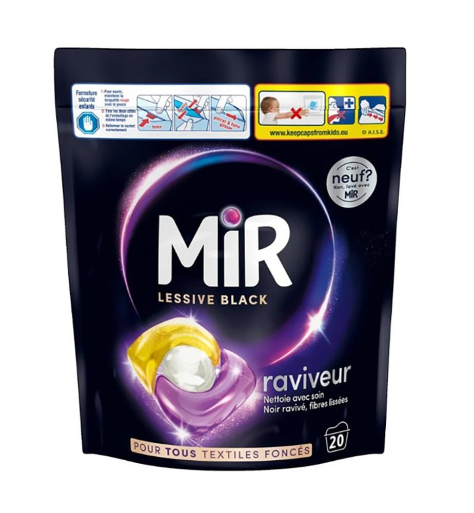 6 x Pods Lessive Raviveur Black  270 g (20 Lavages)