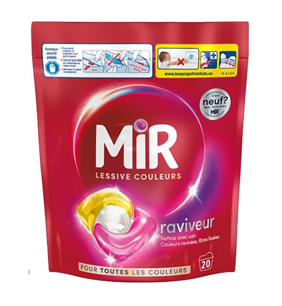 6 x Pods Lessive Raviveur Couleurs  270 g (20 Lavages)