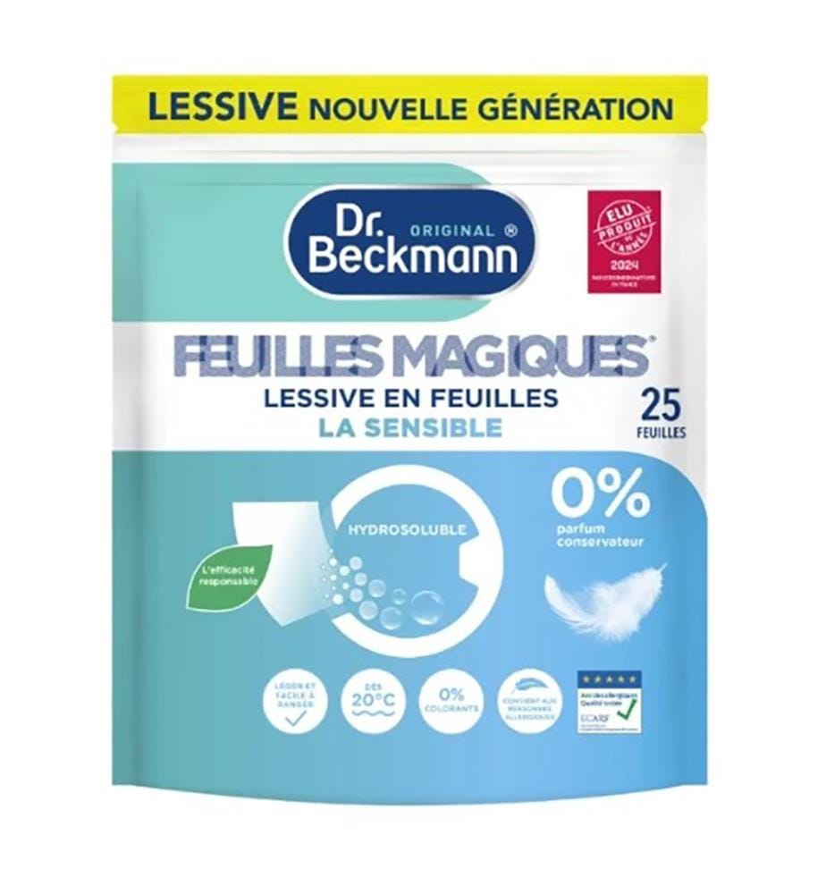 14 x Feuilles Détergentes Magic Leaf La Sensible  25 Feuilles