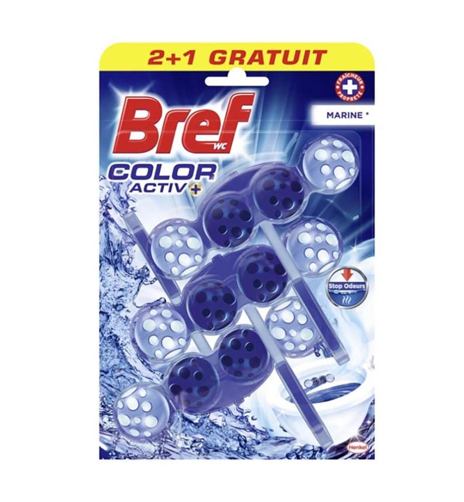 9 x Bloc WC Color Activ Marine Tri-Pack