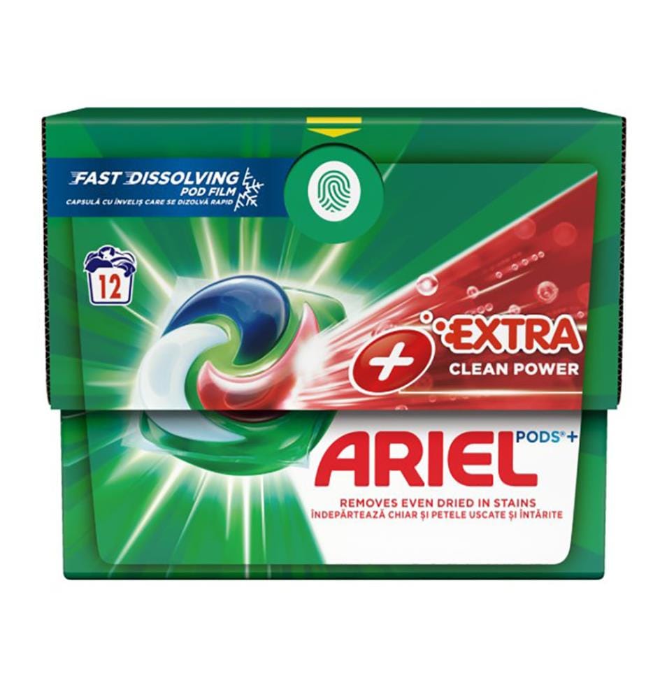 4 x Pods Lessive Extra Clean Power  308,4 g (12 Lavages)
