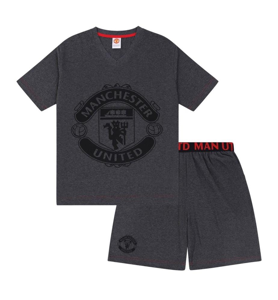 Manchester United FC - Ensemble de pyjama court motif/style emblème - Homme