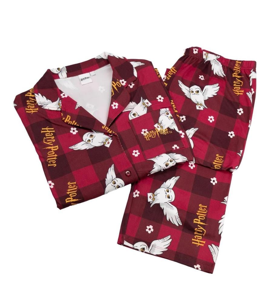 Harry Potter - Ensemble de pyjama long motif Hedwige - Femme