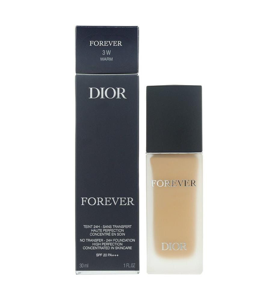 Fond de teint Dior Forever 24H Clean Matte, teinte n° 3W Warm - 30 ml