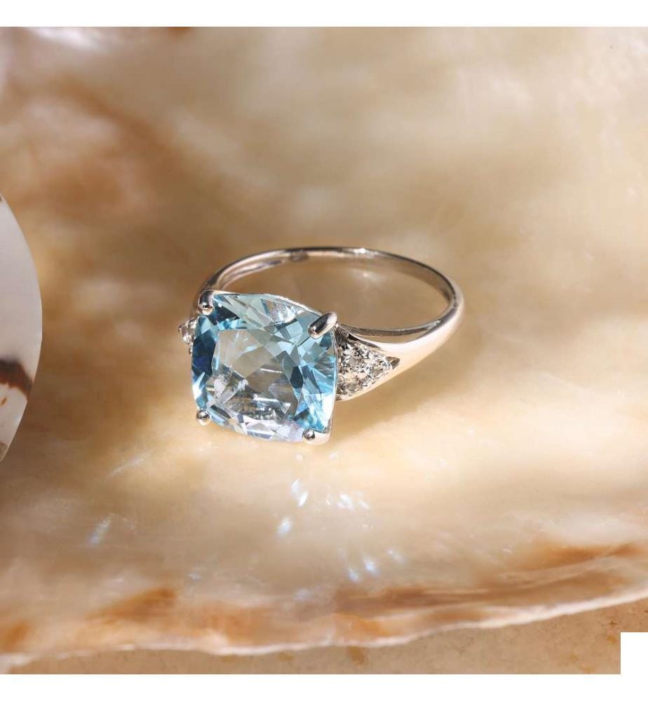 Bague Blue Light Tw - Or Blanc 375/1000