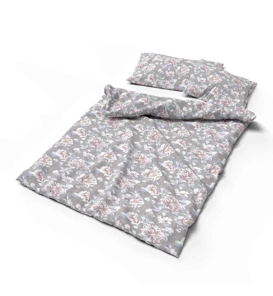 Parure de lit en bambou Moana anthracite - 160 x 210 cm