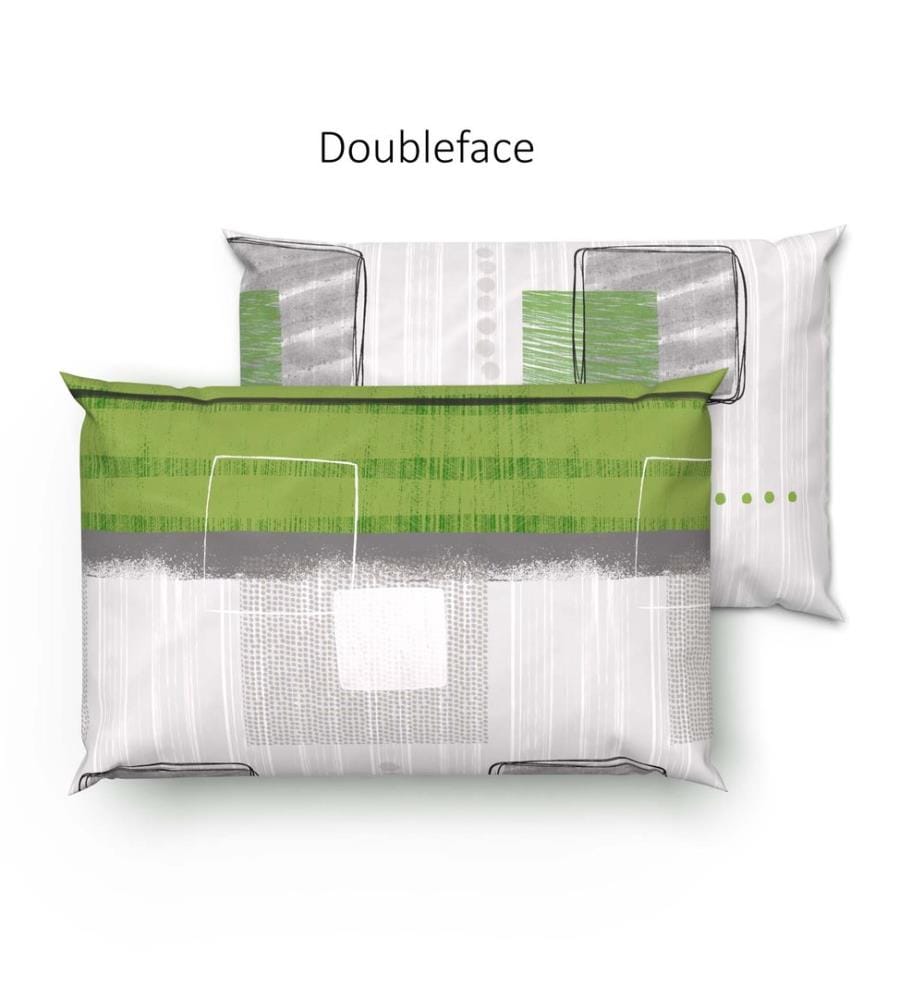 Parure de lit en bambou Talinas verte - 65 x 100 cm