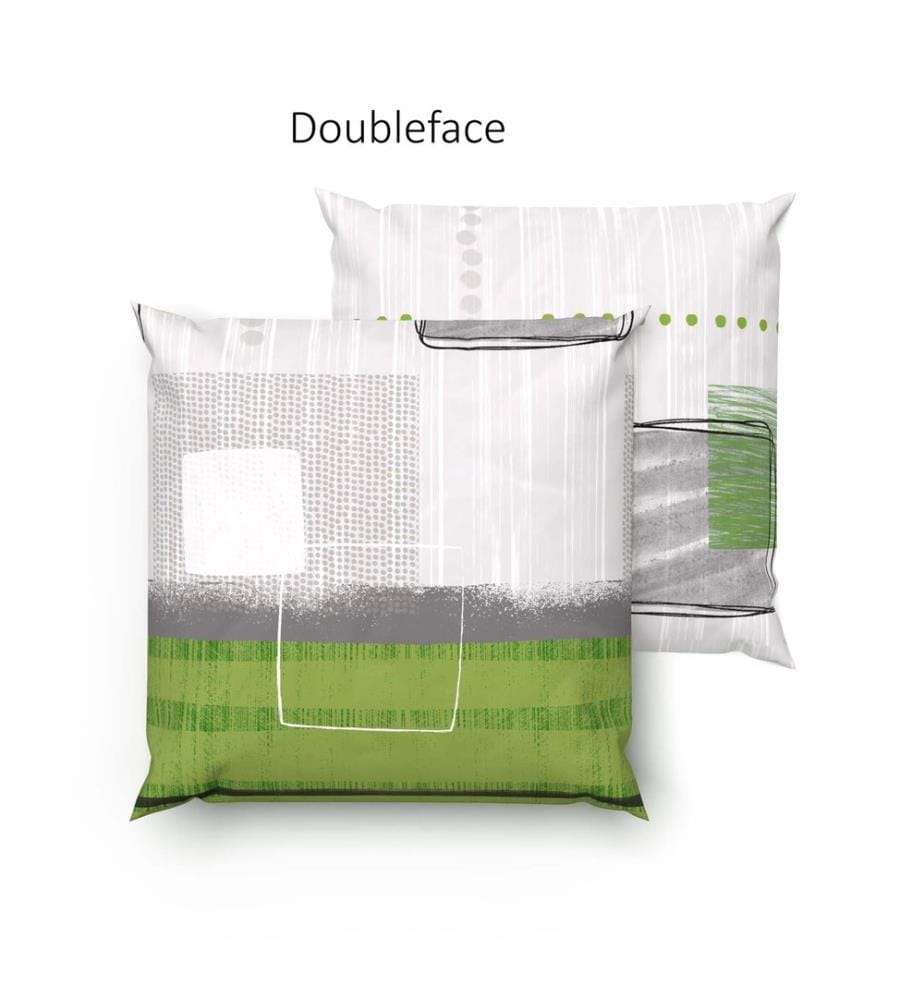 Parure de lit en bambou Talinas verte - 65 x 65 cm