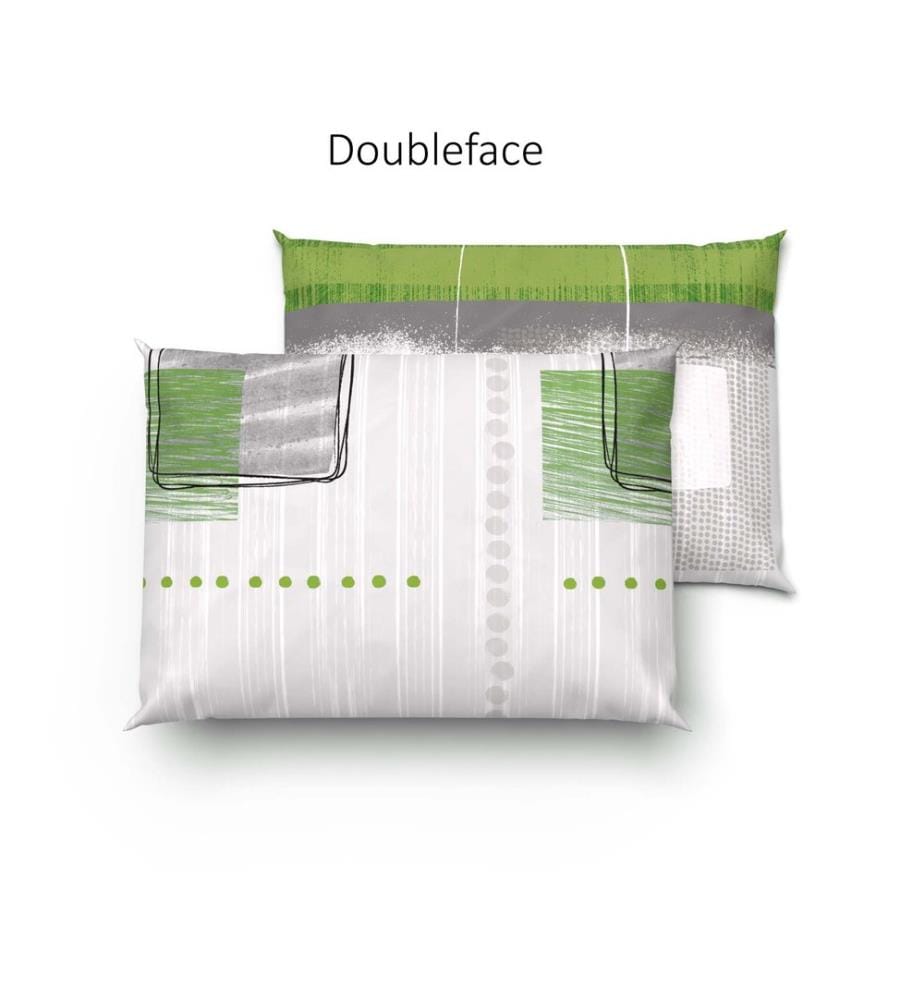 Parure de lit en bambou Talinas verte - 50 x 70 cm