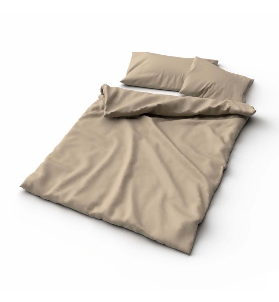 Parure de lit en bambou unie - 200 x 210 cm
