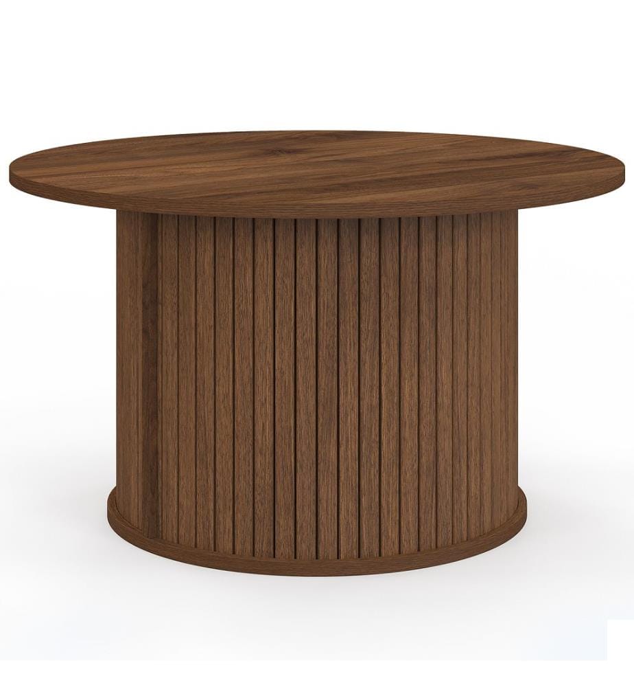 Table basse ronde Albane - Noyer