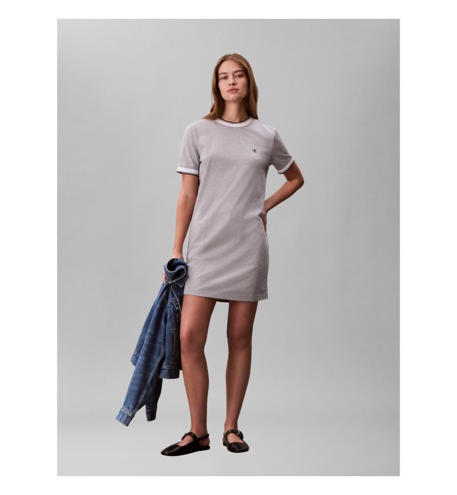 Robe T-Shirt Ringer Sportive - Gris