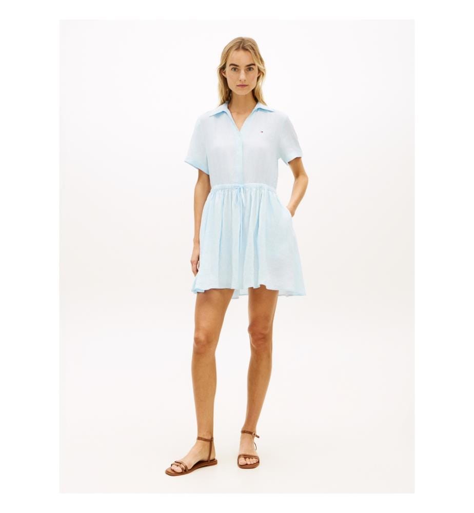 Robe en Lin - Bleu Clair
