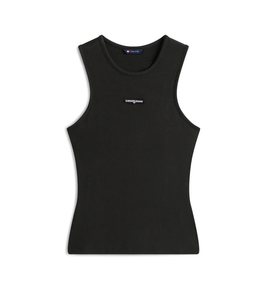 Débardeur Slim Script Label - Noir