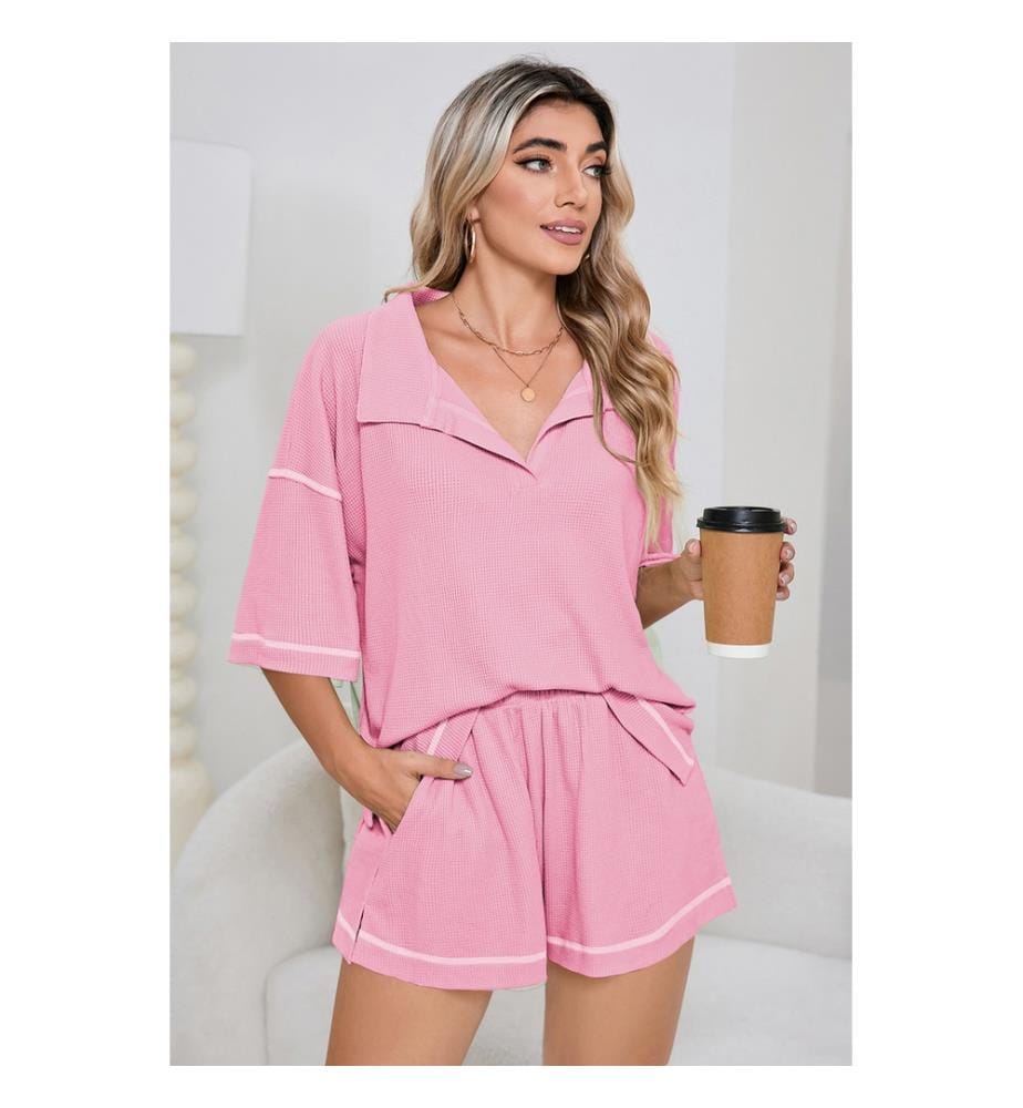 Ensemble Short décontracté 2 Pièces - Rose
