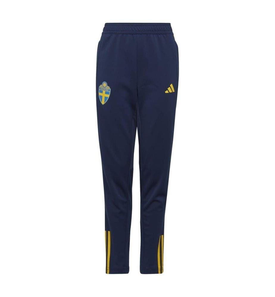 Adidas - Pantalon de survêtement motif/style Fédération Suédoise de Football - Enfant