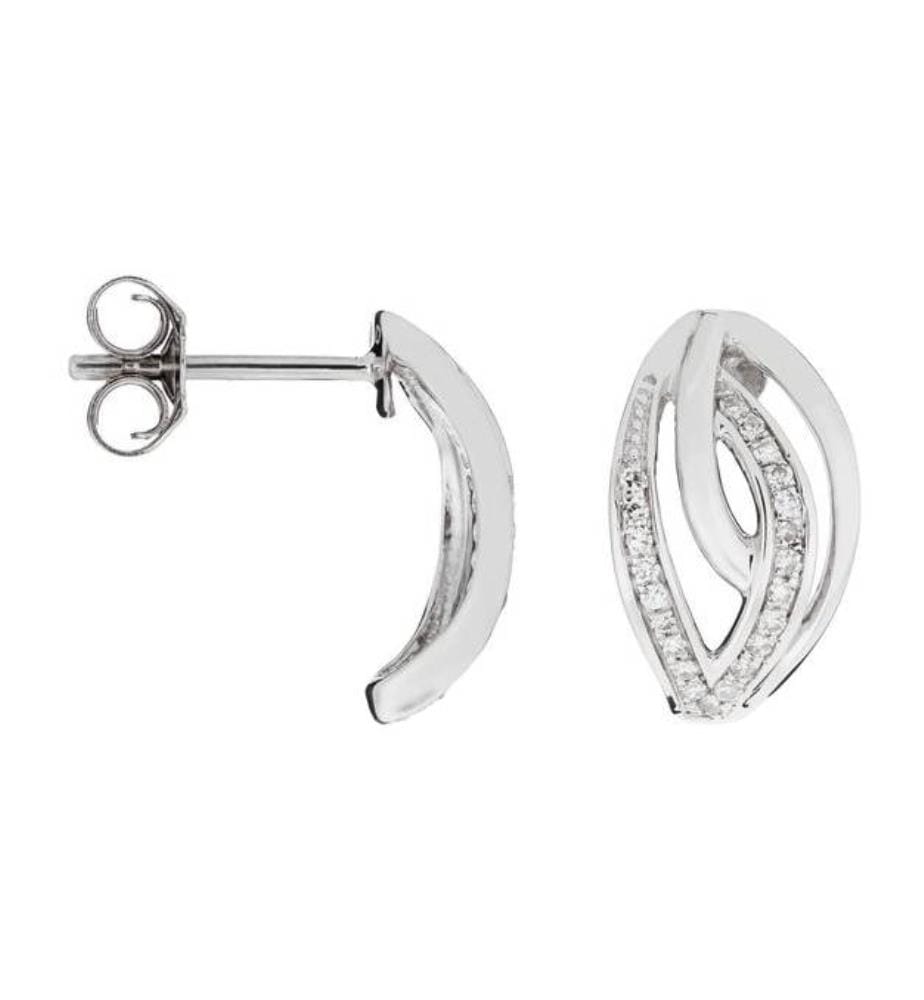Boucles d'Oreilles Doha - Or Blanc 375/1000