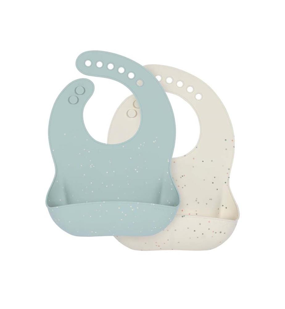 Lot de 2 Bavoirs en silicone
