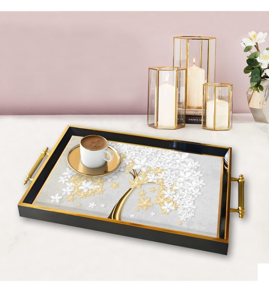 Plateau, 100 % VERRE, Multicolore