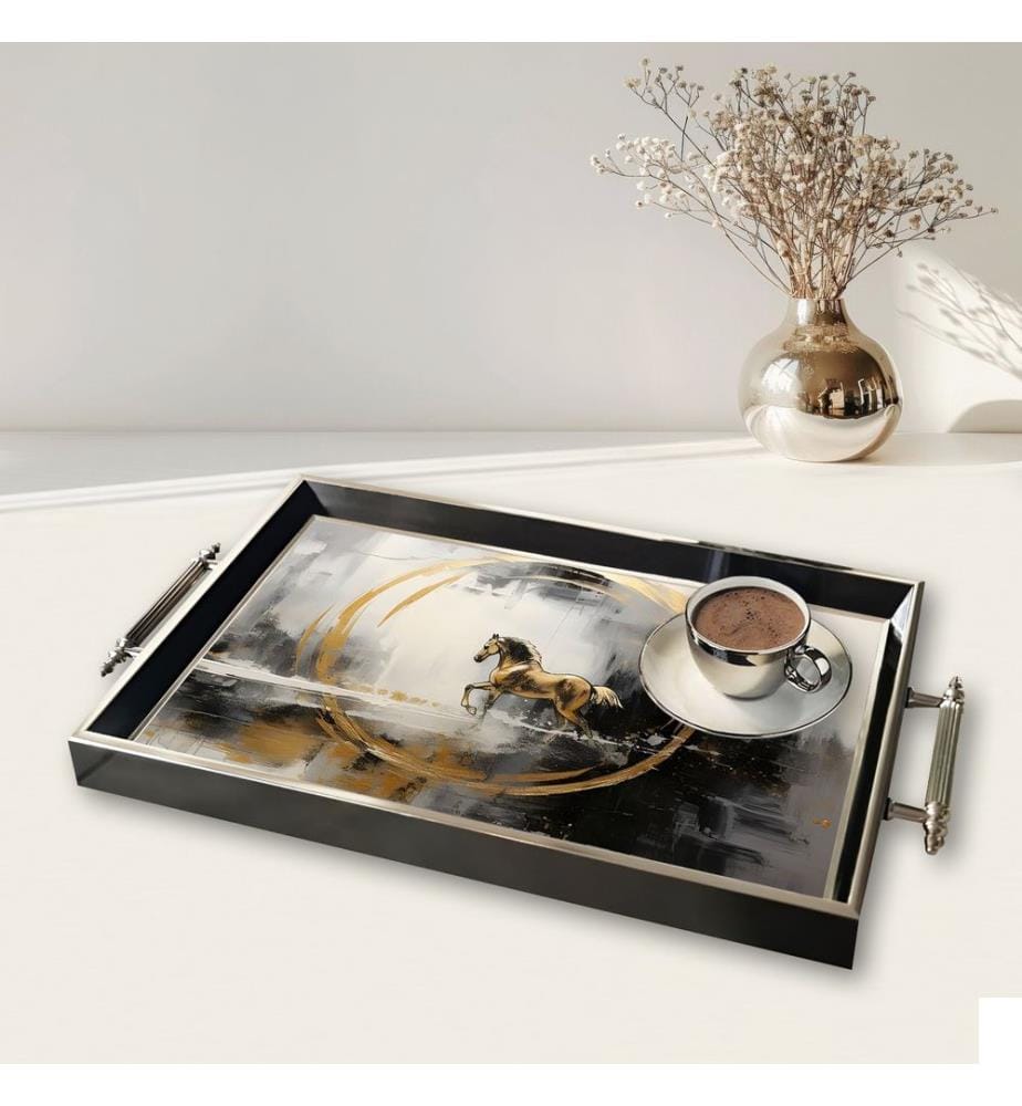 Plateau, 100 % VERRE, Multicolore