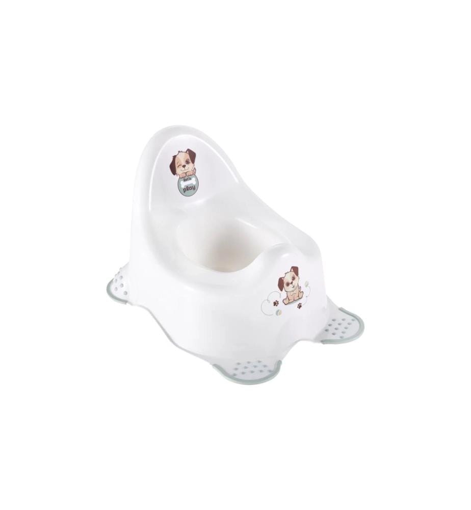 keeeper Adam Pot pour bébé en plastique avec système antidérapant Blanc