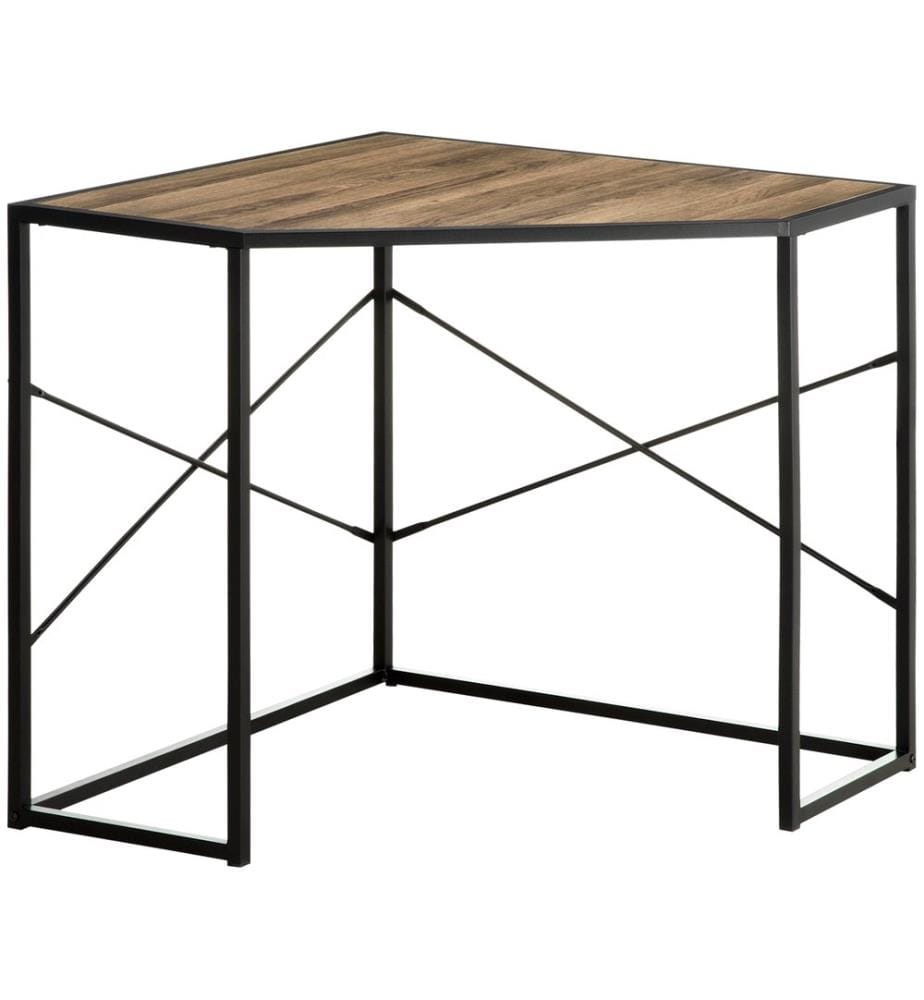 Bureau d'angle, table de travail peu encombrante, 80 x 80 x 77,5 cm