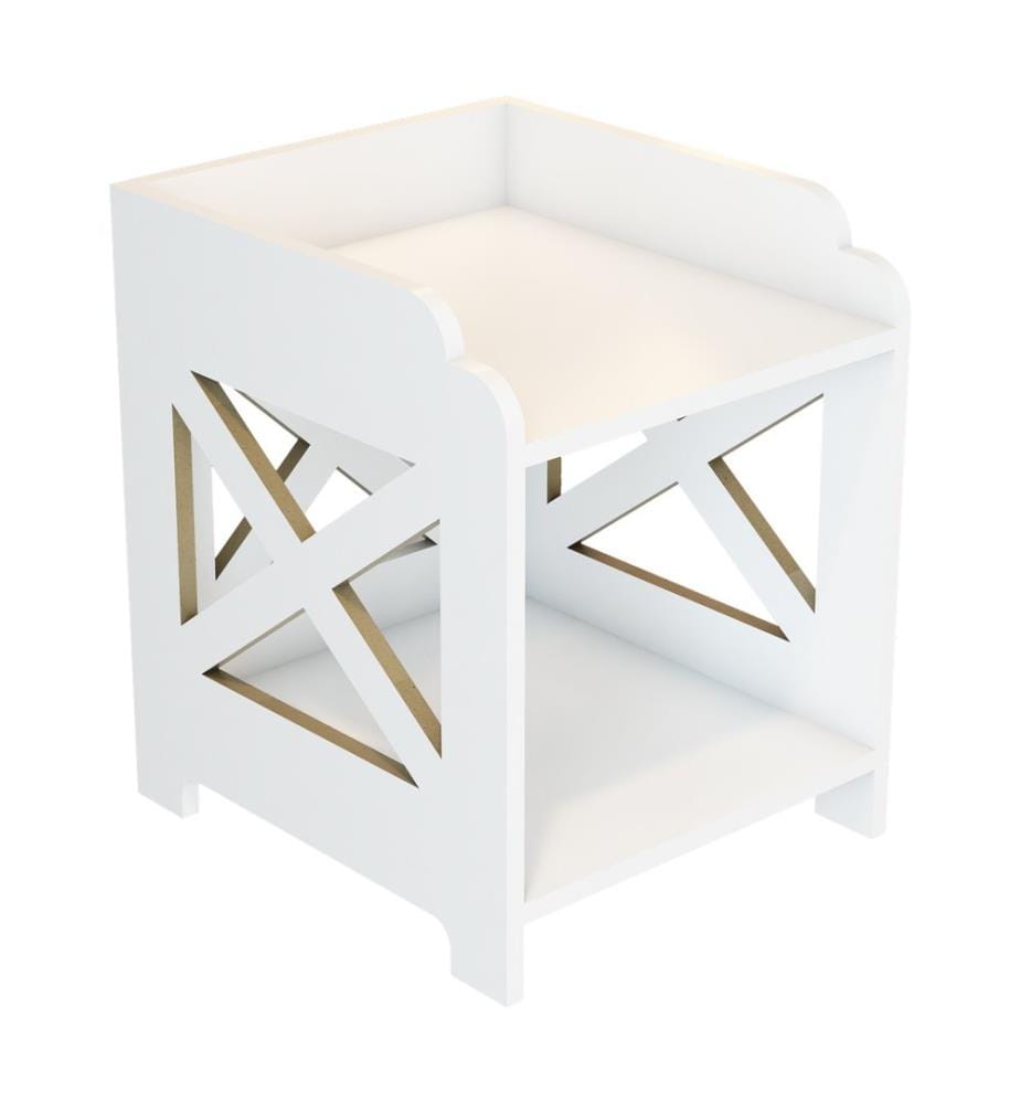 Rangement de salle de bain Struer 23 x 20 x 22 cm, blanc