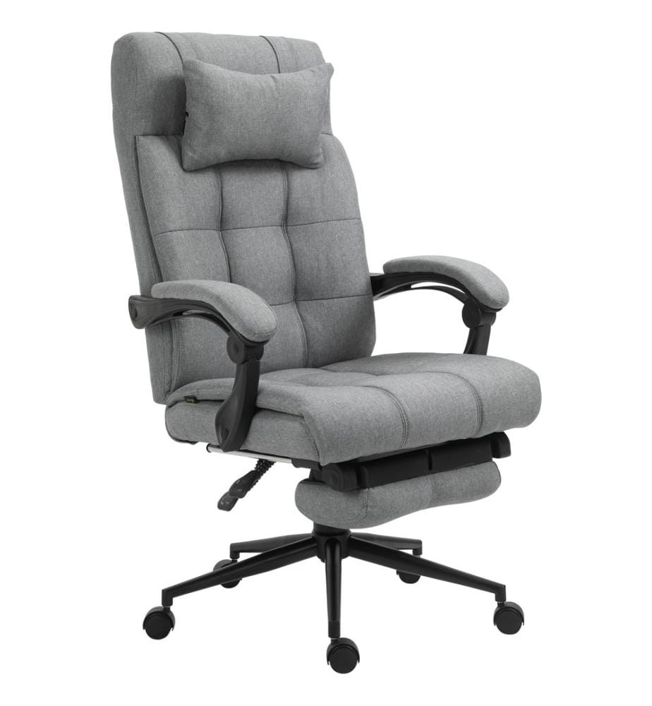 Chaise de bureau avec appui-tête et repose-pieds