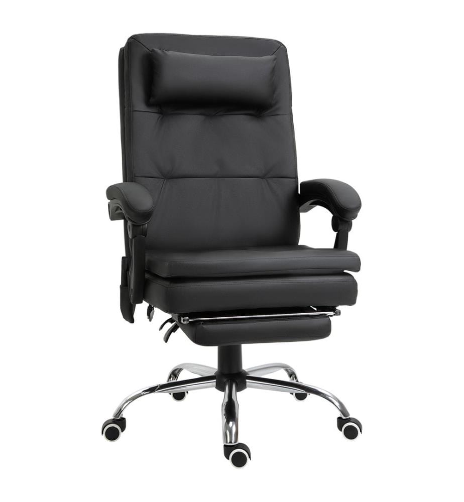 Fauteuil de bureau de massage avec 7 points de massage et repose-pieds