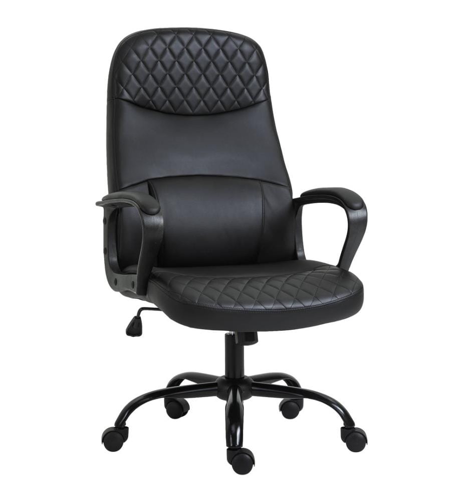 Chaise de bureau ergonomique avec fonction massage, noire, 60 x 70 x 109-119 cm