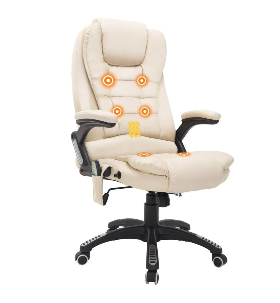 Fauteuil de bureau de massage à 6 points avec fonction de vibration et de chaleur