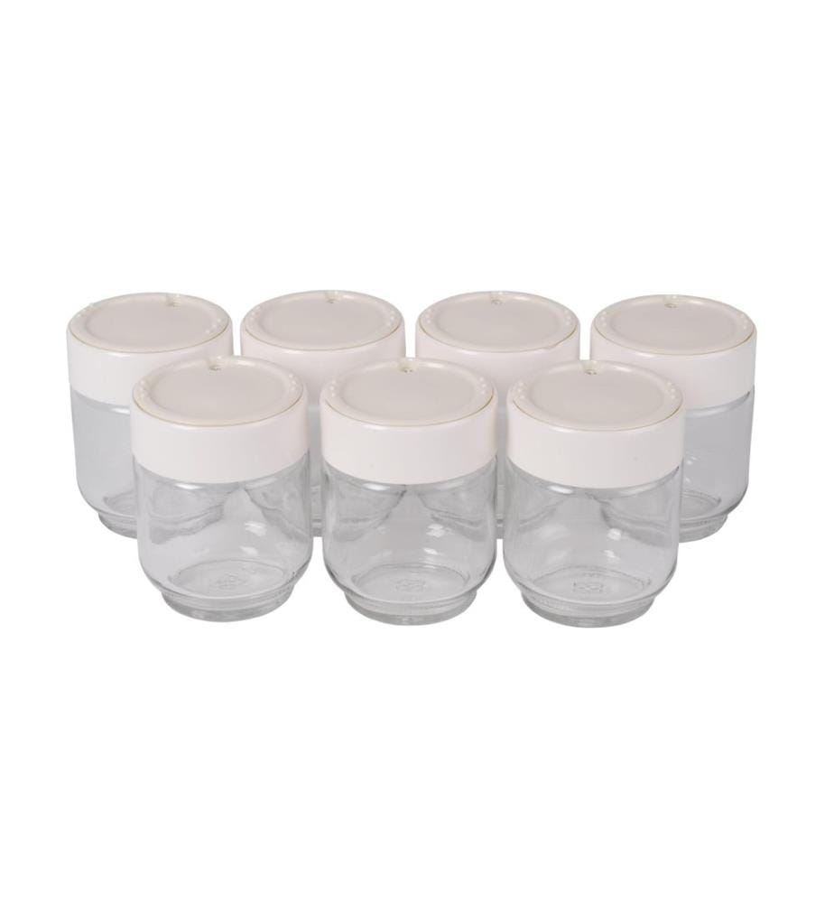Moulinex Pots à yaourt 7 pièces, 0,15 l, transparent