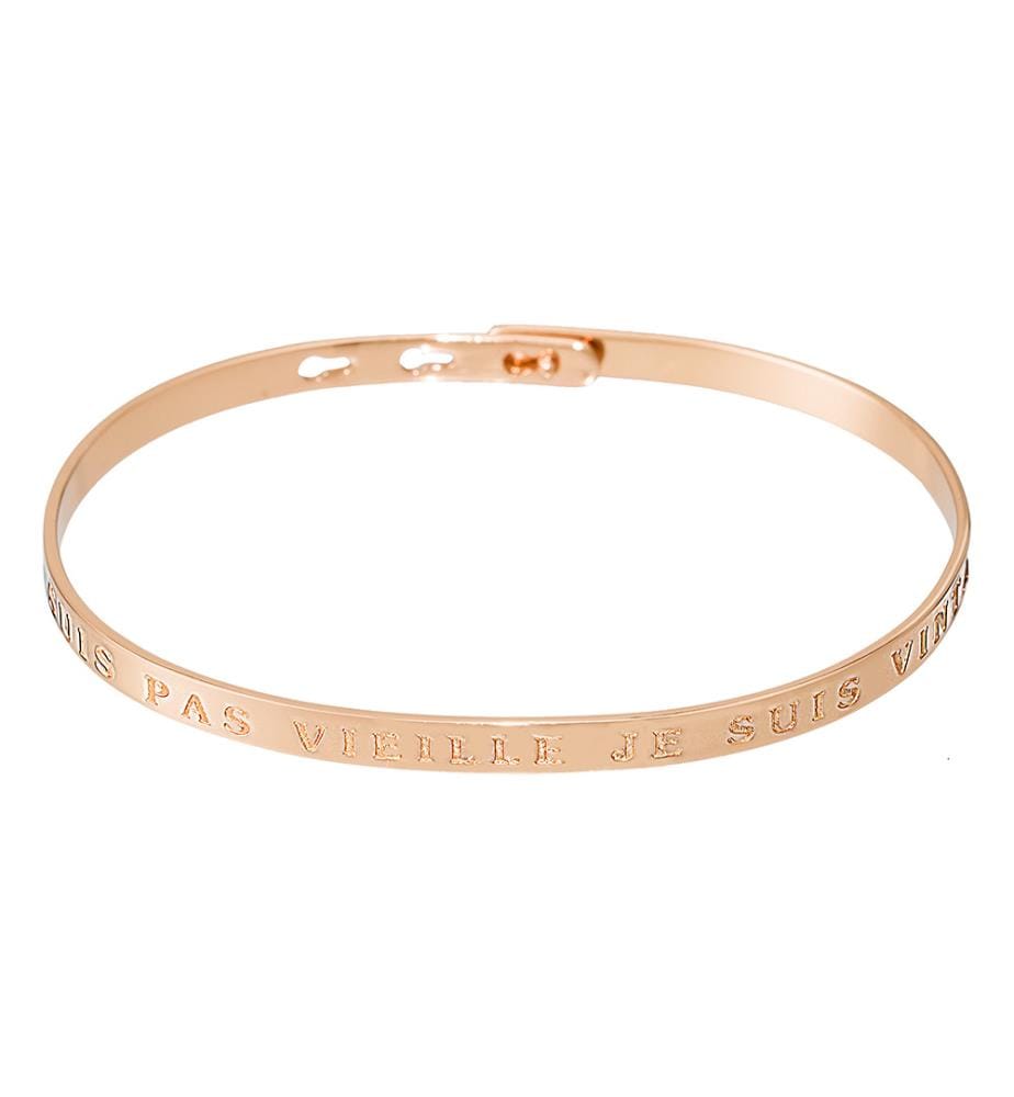 Bracelet Je ne suis pas vieille je suis vintage - Laiton rosé